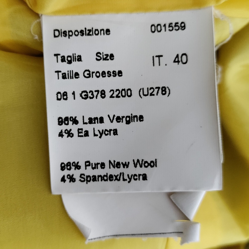 Piazza Sempione Gray Wool Blend Whipstitch Trim Blazer IT 40 Made in Italy - Picture 5 of 9